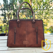 Load image into Gallery viewer, Silent Sonnet Hand Tooled Leather Shoulder Bag
