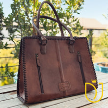 Load image into Gallery viewer, Silent Sonnet Hand Tooled Leather Shoulder Bag
