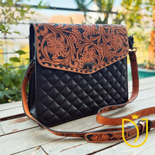 Load image into Gallery viewer, Paloma Quilted Leather Crossbody Purse