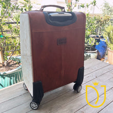 Load image into Gallery viewer, Northampton Hand Tooled Leather Suitcase