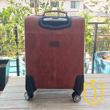 Load image into Gallery viewer, Northampton Hand Tooled Leather Suitcase