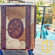 Load image into Gallery viewer, Northampton Hand Tooled Leather Suitcase