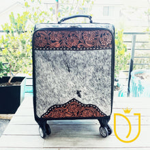 Load image into Gallery viewer, London Hand Tooled Leather Suitcase