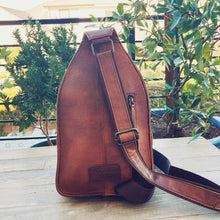 Load image into Gallery viewer, Great Bluff Hand Tooled Leather Sling Bag