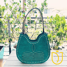 Load image into Gallery viewer, Belleview Suede Leather Hobo Purse