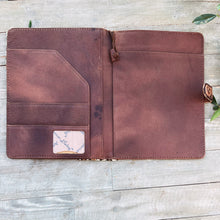 Load image into Gallery viewer, Marble Falls Leather Notebook Portfolio