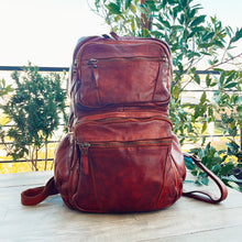 Load image into Gallery viewer, Roma Italian Leather Backpack