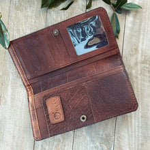 Load image into Gallery viewer, Cave Lake Hand Tooled Leather Wallet