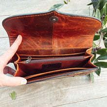 Load image into Gallery viewer, Sunflower Fields Hand Tooled Leather Wallet