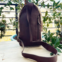 Load image into Gallery viewer, Rustic Sunflower Hand Tooled Leather Sling Bag
