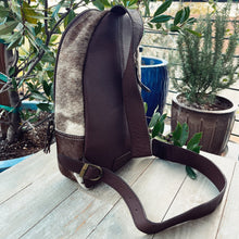 Load image into Gallery viewer, Rustic Sunflower Hand Tooled Leather Sling Bag