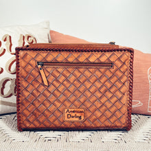 Load image into Gallery viewer, Villa Park Hand Tooled Leather Crossbody Purse