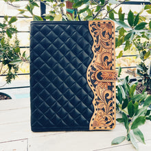 Load image into Gallery viewer, Biscayne Hand Tooled Leather Portfolio