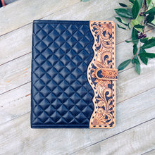 Load image into Gallery viewer, Biscayne Hand Tooled Leather Portfolio