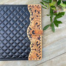 Load image into Gallery viewer, Biscayne Hand Tooled Leather Portfolio