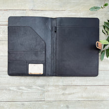 Load image into Gallery viewer, Biscayne Hand Tooled Leather Portfolio
