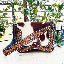 Load image into Gallery viewer, Deer Park Western Leather Crossbody Purse