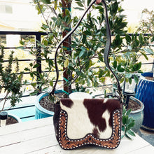Load image into Gallery viewer, Deer Park Western Leather Crossbody Purse