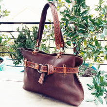 Load image into Gallery viewer, Brown Rock Leather Shoulder Bag