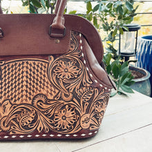 Load image into Gallery viewer, Ruby Valley Hand Tooled Leather Shoulder Bag