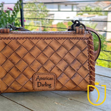 Load image into Gallery viewer, Solo Springs Hand Tooled Leather Crossbody Purse