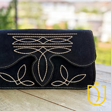 Load image into Gallery viewer, The Glory Suede Boot Stitch Purse