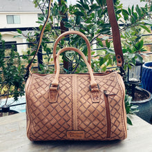 Load image into Gallery viewer, Frontier Belle Hand Tooled Leather Duffel Bag