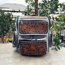 Load image into Gallery viewer, Windy Ridge Western Leather Backpack