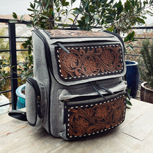 Load image into Gallery viewer, Windy Ridge Western Leather Backpack