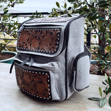 Load image into Gallery viewer, Windy Ridge Western Leather Backpack