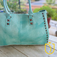 Load image into Gallery viewer, Emerald Isle Leather Crossbody Purse