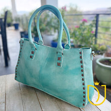 Load image into Gallery viewer, Emerald Isle Leather Crossbody Purse