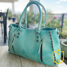 Load image into Gallery viewer, Emerald Isle Leather Crossbody Purse