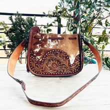 Load image into Gallery viewer, Beaver Valley Hand Tooled Leather Hobo Purse