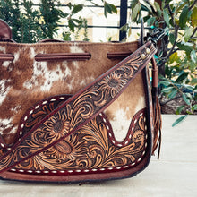 Load image into Gallery viewer, Beaver Valley Hand Tooled Leather Hobo Purse
