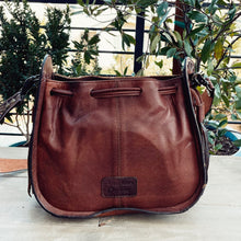 Load image into Gallery viewer, Beaver Valley Hand Tooled Leather Hobo Purse