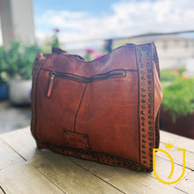 Load image into Gallery viewer, Painted Rocks Italian Leather Crossbody Purse