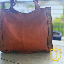 Load image into Gallery viewer, Painted Rocks Italian Leather Crossbody Purse