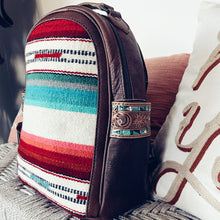 Load image into Gallery viewer, Lake Springs Western Leather Backpack