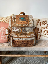 Load image into Gallery viewer, Lee Creek Western Leather Backpack