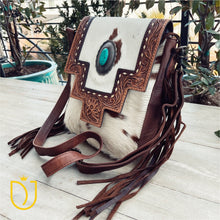 Load image into Gallery viewer, Quail Hollow Western Leather Crossbody Purse