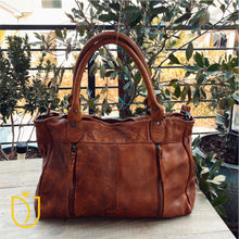 Load image into Gallery viewer, Crafted Charm Leather Crossbody Purse