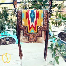 Load image into Gallery viewer, Oak Point Western Leather Crossbody Purse