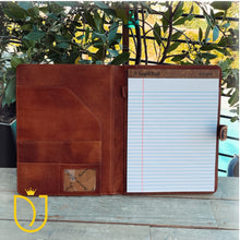 Load image into Gallery viewer, Great Bluff Leather Notebook Portfolio