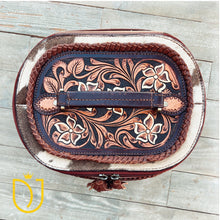 Load image into Gallery viewer, Leather Lasso Hand Tooled Leather Jewelry Box