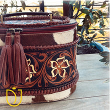 Load image into Gallery viewer, Leather Lasso Hand Tooled Leather Jewelry Box
