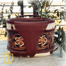 Load image into Gallery viewer, Leather Lasso Hand Tooled Leather Jewelry Box
