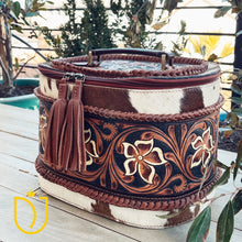 Load image into Gallery viewer, Leather Lasso Hand Tooled Leather Jewelry Box