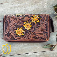 Load image into Gallery viewer, Clay Springs Hand Tooled Leather Wallet