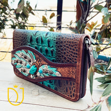 Load image into Gallery viewer, Hazy Horizon Embossed Leather Wallet